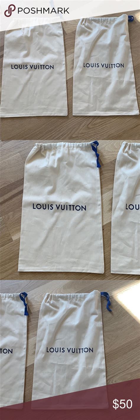 louis vuitton shoe dust bag.